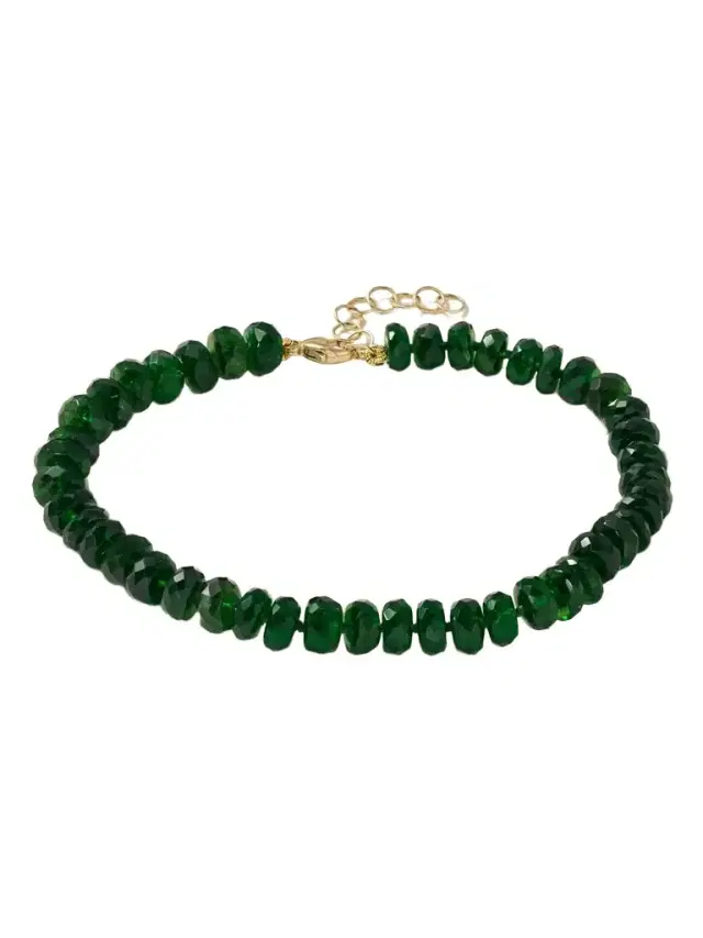 JIA JIA Oracle 14-karat Gold Chrome Diopside Bracelet