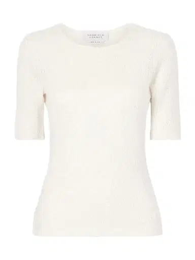 Gabriela Hearst Valentia Knitted Silk T-shirt | Thumbnail 1 Gabriela Hearst Valentia Knitted Silk T-shirt | Thumbnail 1