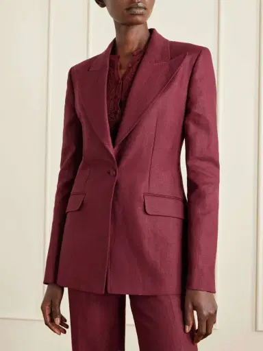 Gabriela Hearst Leiva Linen-twill Blazer | Thumbnail 3 Gabriela Hearst Leiva Linen-twill Blazer | Thumbnail 3