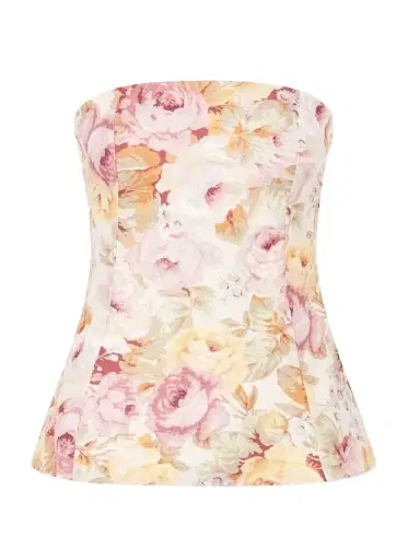Faithfull Petro Strapless Floral-print Linen Top | Thumbnail 1 Faithfull Petro Strapless Floral-print Linen Top | Thumbnail 1