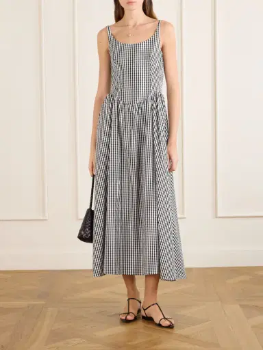 Faithfull Chiara Gingham Cotton Midi Dress | Thumbnail 2 Faithfull Chiara Gingham Cotton Midi Dress | Thumbnail 2