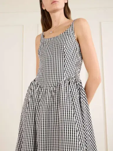 Faithfull Chiara Gingham Cotton Midi Dress | Thumbnail 4 Faithfull Chiara Gingham Cotton Midi Dress | Thumbnail 4