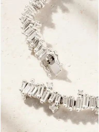Suzanne Kalan 18-karat White Gold Diamond Bracelet | Thumbnail 3 Suzanne Kalan 18-karat White Gold Diamond Bracelet | Thumbnail 3