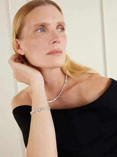 Suzanne Kalan 18-karat White Gold Diamond Bracelet | Thumbnail 5 Suzanne Kalan 18-karat White Gold Diamond Bracelet | Thumbnail 5