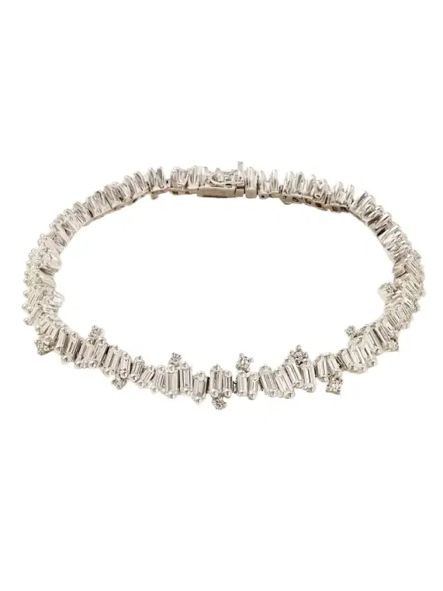 Suzanne Kalan 18-karat White Gold Diamond Bracelet