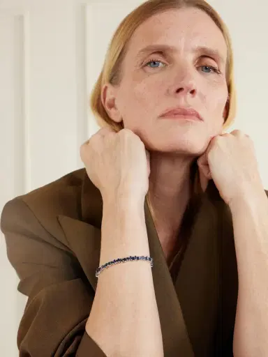 Suzanne Kalan 18-karat White Gold Sapphire Bracelet | Thumbnail 2 Suzanne Kalan 18-karat White Gold Sapphire Bracelet | Thumbnail 2