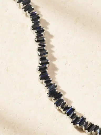 Suzanne Kalan 18-karat White Gold Sapphire Bracelet | Thumbnail 4 Suzanne Kalan 18-karat White Gold Sapphire Bracelet | Thumbnail 4