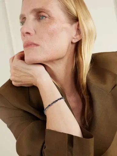 Suzanne Kalan 18-karat White Gold Sapphire Bracelet | Thumbnail 5 Suzanne Kalan 18-karat White Gold Sapphire Bracelet | Thumbnail 5