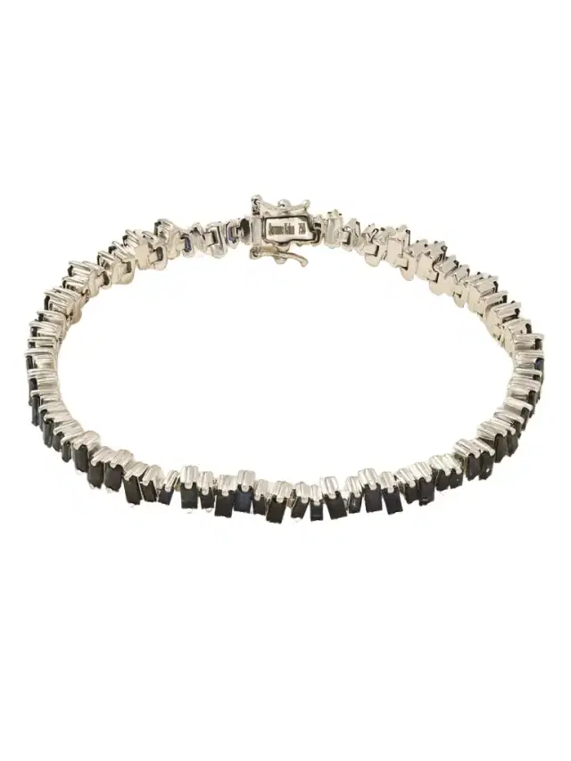 Suzanne Kalan 18-karat White Gold Sapphire Bracelet
