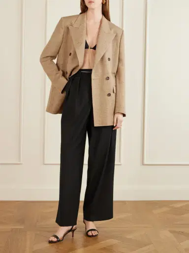 Dolce & Gabbana Double-breasted Oversized Woven Blazer | Thumbnail 2 Dolce & Gabbana Double-breasted Oversized Woven Blazer | Thumbnail 2