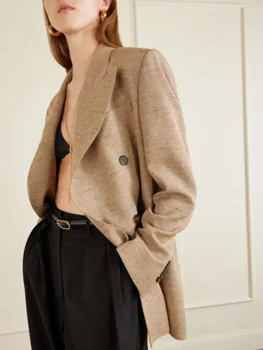 Dolce & Gabbana Double-breasted Oversized Woven Blazer | Thumbnail 5 Dolce & Gabbana Double-breasted Oversized Woven Blazer | Thumbnail 5