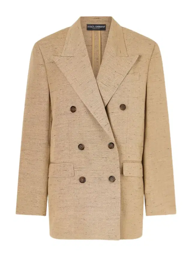 Double-breasted Oversized Woven Blazer