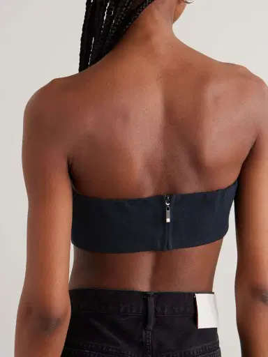 AGOLDE + Maria Mcmanus Organic And Recycled-denim Bandeau Top | Thumbnail 4 AGOLDE + Maria Mcmanus Organic And Recycled-denim Bandeau Top | Thumbnail 4