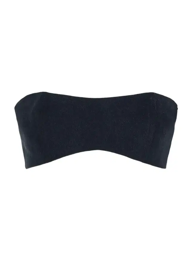 + Maria Mcmanus Organic And Recycled-denim Bandeau Top