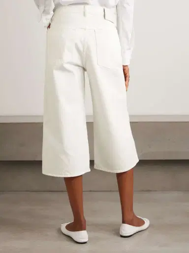 AGOLDE + Maria Mcmanus Skater Wide-leg Denim Shorts | Thumbnail 4