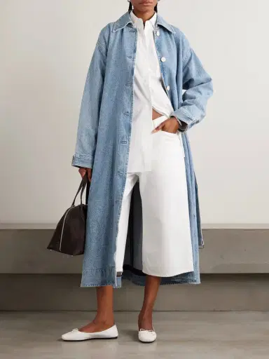 AGOLDE + Maria Mcmanus Oversized Organic And Recycled Denim Trench Coat | Thumbnail 2 AGOLDE + Maria Mcmanus Oversized Organic And Recycled Denim Trench Coat | Thumbnail 2
