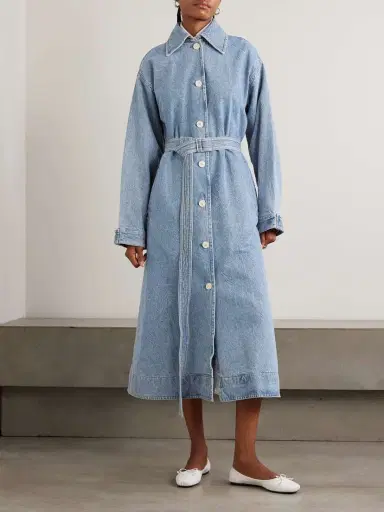 AGOLDE + Maria Mcmanus Oversized Organic And Recycled Denim Trench Coat | Thumbnail 3 AGOLDE + Maria Mcmanus Oversized Organic And Recycled Denim Trench Coat | Thumbnail 3