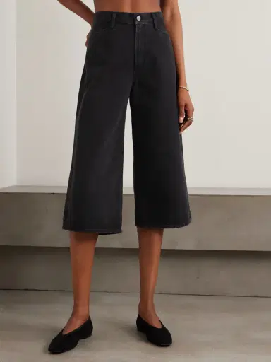 AGOLDE + Maria Mcmanus Skater Wide-leg Organic And Recycled Denim Shorts | Thumbnail 3