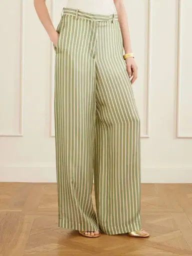 Dries Van Noten Penn Striped Satin Wide-leg Pants | Thumbnail 3