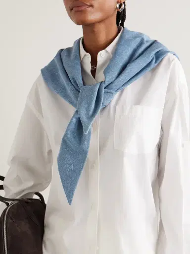AGOLDE + Maria Mcmanus Organic And Recycled Denim Scarf | Thumbnail 2 AGOLDE + Maria Mcmanus Organic And Recycled Denim Scarf | Thumbnail 2