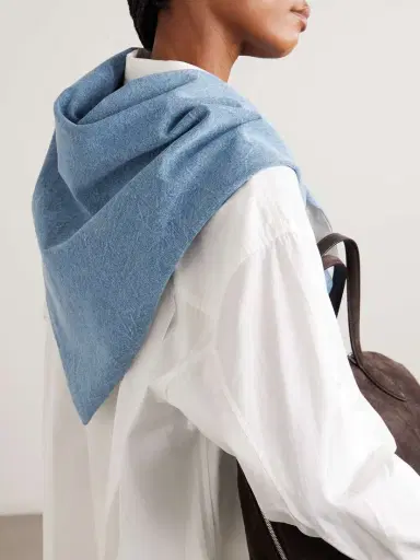 AGOLDE + Maria Mcmanus Organic And Recycled Denim Scarf | Thumbnail 4 AGOLDE + Maria Mcmanus Organic And Recycled Denim Scarf | Thumbnail 4