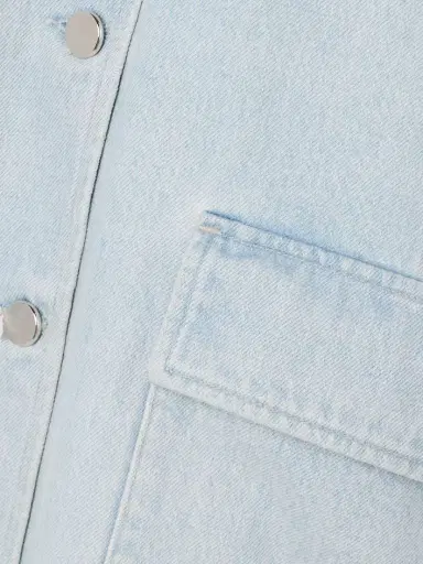 AGOLDE + Maria Mcmanus Oversized Leather-trimmed Denim Jacket | Thumbnail 5 AGOLDE + Maria Mcmanus Oversized Leather-trimmed Denim Jacket | Thumbnail 5