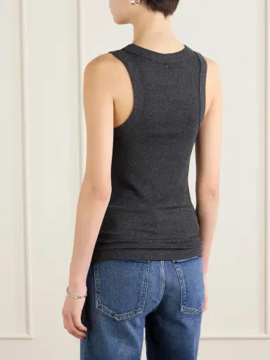 AGOLDE Leigh Ribbed Jersey Tank Top | Thumbnail 4 AGOLDE Leigh Ribbed Jersey Tank Top | Thumbnail 4