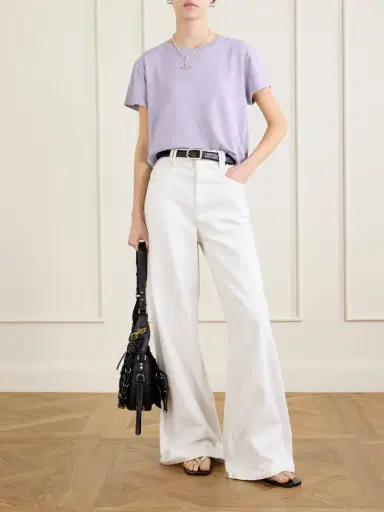 AGOLDE Adine Cropped Organic Cotton-jersey T-shirt | Thumbnail 2