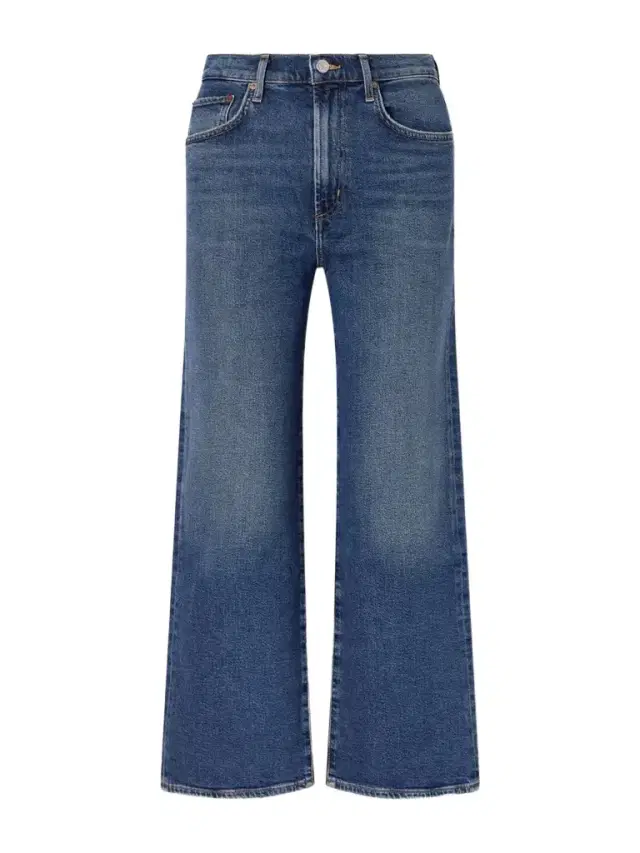 The Harper Crop Recycled Straight-leg Jeans