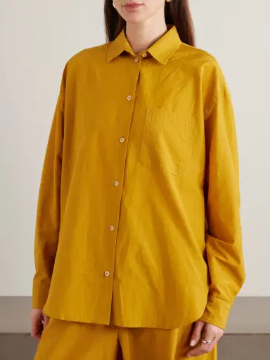 Jamie Haller The Essential Cotton And Silk-blend Shirt | Thumbnail 3 Jamie Haller The Essential Cotton And Silk-blend Shirt | Thumbnail 3