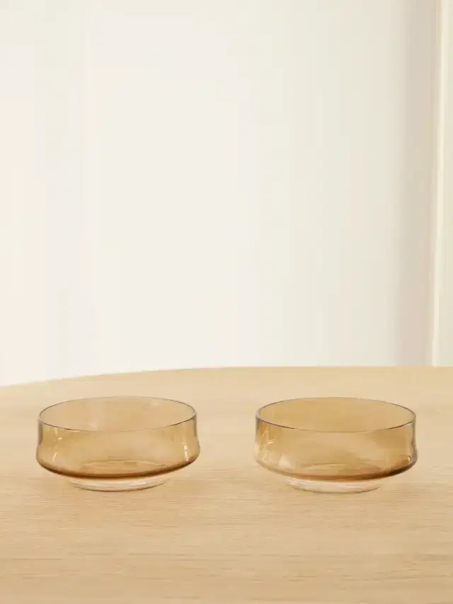 Brunello Cucinelli Set Of Two Glass Bowls