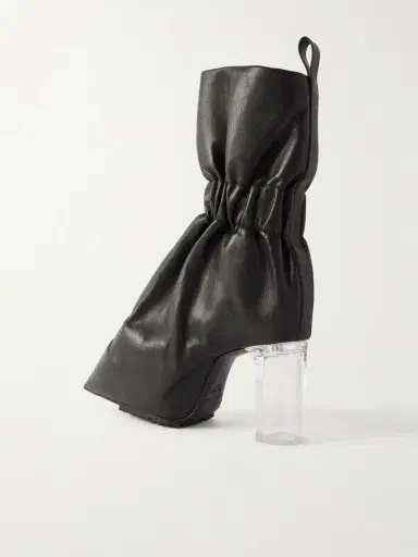 Rick Owens Taquito Gathered Leather Ankle Boots | Thumbnail 3 Rick Owens Taquito Gathered Leather Ankle Boots | Thumbnail 3