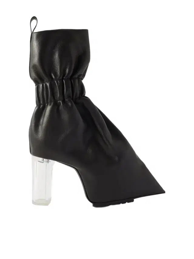 Taquito Gathered Leather Ankle Boots