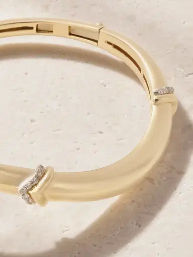 L’Atelier Nawbar Stackable Bangle 18-karat Gold Diamond Bangle | Thumbnail 4 L’Atelier Nawbar Stackable Bangle 18-karat Gold Diamond Bangle | Thumbnail 4