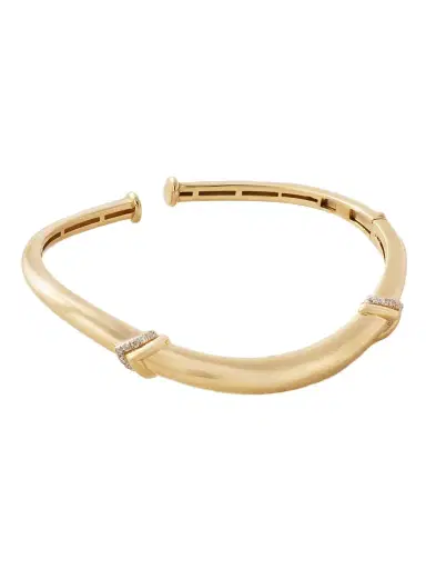L’Atelier Nawbar Stackable Bangle 18-karat Gold Diamond Bangle | Thumbnail 1 L’Atelier Nawbar Stackable Bangle 18-karat Gold Diamond Bangle | Thumbnail 1