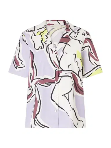 Tory Burch Printed Cotton-blend Shirt | Thumbnail 1 Tory Burch Printed Cotton-blend Shirt | Thumbnail 1