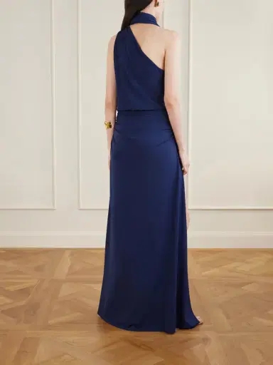 Simkhai Moira Tussled Ruched Stretch-jersey Gown | Thumbnail 3 Simkhai Moira Tussled Ruched Stretch-jersey Gown | Thumbnail 3