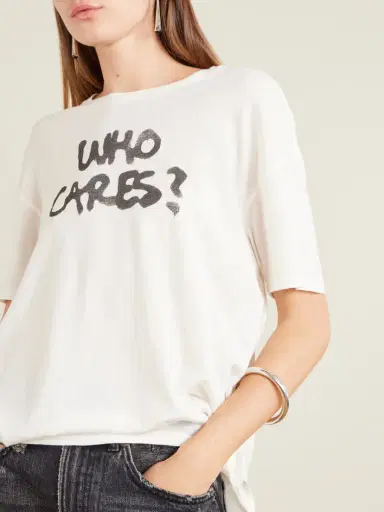 R13 Printed Cotton And Cashmere-blend T-shirt | Thumbnail 5