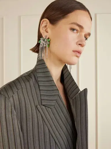 Dries Van Noten tone Crystal Earrings | Thumbnail 4