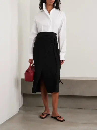 Max Mara Gathered Jersey Wrap-effect Maxi Skirt | Thumbnail 2 Max Mara Gathered Jersey Wrap-effect Maxi Skirt | Thumbnail 2