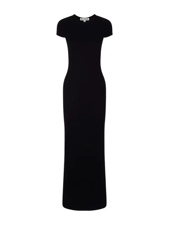 Ribbed Jersey Maxi Dress