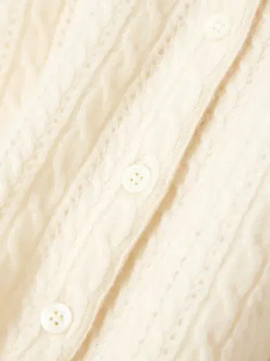 DÔEN Danae Cropped Cable-knit Cashmere Cardigan | Thumbnail 4