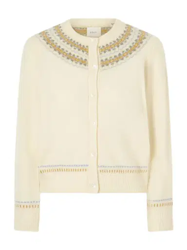 DÔEN Olympe Jacquard-knit Wool-blend Cardigan | Thumbnail 1 DÔEN Olympe Jacquard-knit Wool-blend Cardigan | Thumbnail 1