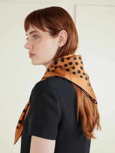 Valentino Garavani Polka-dot Silk-twill Scarf | Thumbnail 3