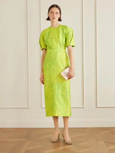 Erdem Printed Crinkled-satin Midi Dress | Thumbnail 2