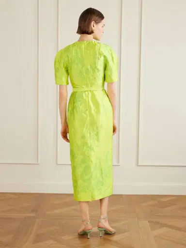 Erdem Printed Crinkled-satin Midi Dress | Thumbnail 3