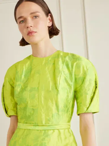 Erdem Printed Crinkled-satin Midi Dress | Thumbnail 4