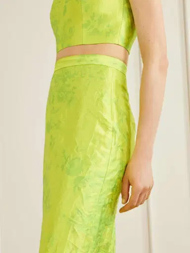 Erdem Floral-print Crinkled-satin Midi Skirt | Thumbnail 3