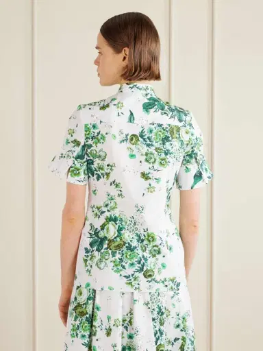 Erdem Floral-print Cotton-poplin Shirt | Thumbnail 4 Erdem Floral-print Cotton-poplin Shirt | Thumbnail 4