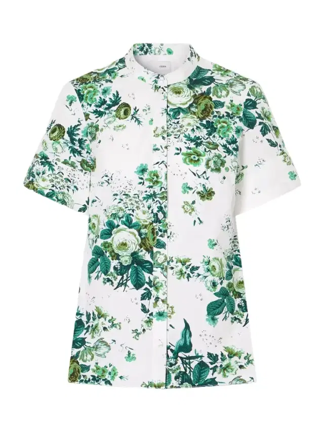 Erdem Floral-print Cotton-poplin Shirt